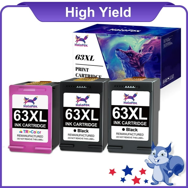 63XL 63 XL Ink Cartridges Black and Color Combo for HP 63 Ink Work with