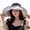 Royal Blue, variant on Extra Large Brim Double Layer Fisherman Hat Women Summer Contrast Color Sun Hat Fashion Accessories