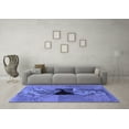 thumbnail image 3 of Ahgly Company Machine Washable Indoor Rectangle Abstract Blue Modern Area Rugs, 8' x 10', 3 of 4