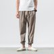 thumbnail image 3 of Pantalones harem hip hop para hombre - Pantalones de chándal con cintura elástica y cordón, 3 of 4