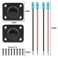 thumbnail image 5 of Panneau d'Interrupteur à Bascule, Interrupteur Rond ON/OFF 12V 20A SPST avec LEDs Bleues et Rouges pour Voiture, RV, marine, 5 of 5