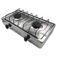 thumbnail image 2 of Parrilla Estufa De Acero Inoxidable Con 2 Quemadores Gas LP Para Sobreponer Lion Tools  0429, 2 of 5