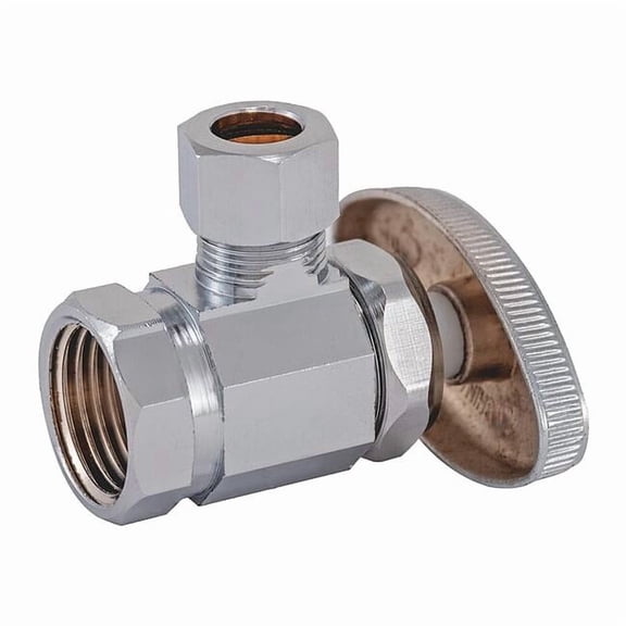 Manufacturer Varies Water Supply Stop,Brass,Multi-Turn,1/2" 04322LF