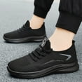 thumbnail image 2 of Bwdbhd Men's Walking Shoes Ultra Lightweight Breathable Running Shoes Non Slip Athletic Fashion Sneakers Black,9.5, 2 of 5
