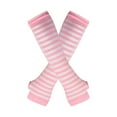 thumbnail image 1 of Unatoiry Thick Thighs Long Socks With Long Gloves Set Made With Polyester Comfortable To Wear Easy To Match Wide Application pink and white 1Set, 1 of 6