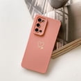 thumbnail image 2 of Compatible with Galaxy Note 20 Case Cute Plated Love Heart Full Camera Lens Protection Shockproof Bumper TPU Silicone Protective Cover Phone Cases for Samsung Galaxy Note 20 5G 6.7"-Pink, 2 of 4