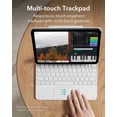 thumbnail image 5 of ESR Keyboard Case Compatible with iPad Air 11" M4/M3/M2 (2026/2025/2024) & iPad Pro 11/Air 5th/4th Gen, Floating Stand & Multi-Touch Trackpad, White, 5 of 9