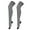 Black and white thin, variant on Women Over Knee Long Socks Anime Cosplay Striped Printed Thigh High Stockings