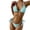 Blue, variant on Women's Two Piece Triangle Bikini Sets Cheeky High Cut String Bathing Suit Halter Top with Side Tie Bikini Bottom(Pink,M)