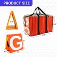 thumbnail image 6 of GSE Games & Sports Expert Football Yard Markers, Day & Night High Visibility Football Field Yard Line Markers, Set of 11 Yardage Markers with Portable Carrying Mesh Bag for Football Training Sporting, 6 of 6