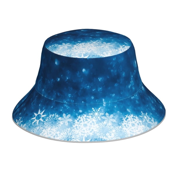 Balery Blue Glitter Sparkles Sombreros para el sol para hombre y mujer, sombrero de pescador con UPF 50+
