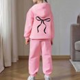 thumbnail image 4 of Gaexia Girls Casual Print Hoodie And Pants Outfit Long Sleeve Pullover Top With Matching Bottom For Older Kids, 4 of 6