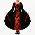 thumbnail image 5 of KAUOD Girls Vampire Princess Dress Clothes Halloween Party Dresses for Kid Age 3-12, 5 of 6