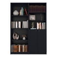 thumbnail image 1 of FM FURNITURE Cortaro 2 Piece Living Room Set Engineered Wood Black, 1 of 6