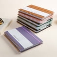 thumbnail image 5 of CoreLiving Professional A5 Spiral Journal Notebook Hardcover College Ruled Lined 200 Pages 6.3"x8.6" for Writing Taking Notes at Work Women Men Purple, 5 of 9