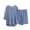 Blue, variant on Pajama Sets for Women 3/4 Sleeve 2 Piece Lounge Pjs Matching Summer Sleepwear Shorts Soft Pj Set