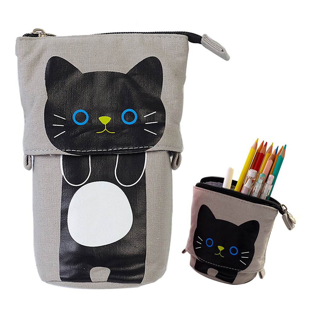 1 Pc Cat King Pencil Case School Stationery Suplies Kids Student Gift Waterproof 