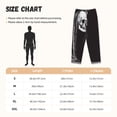 thumbnail image 4 of Lsque Gothic Skull Drape Print Women's Pajama Pants, Lounge Pant - Comfortable Home Wear,Elastic Waistband, Stylish Design-Medium, 4 of 9
