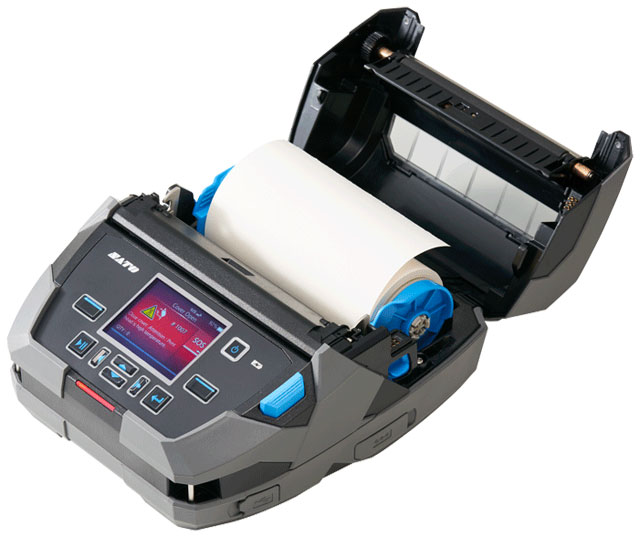 SATO PW4NX Mobile 4-Inch Thermal Label Printer – NFC, Bluetooth & Wi-Fi, 203 dpi, Includes Protective Case – WWPW41001