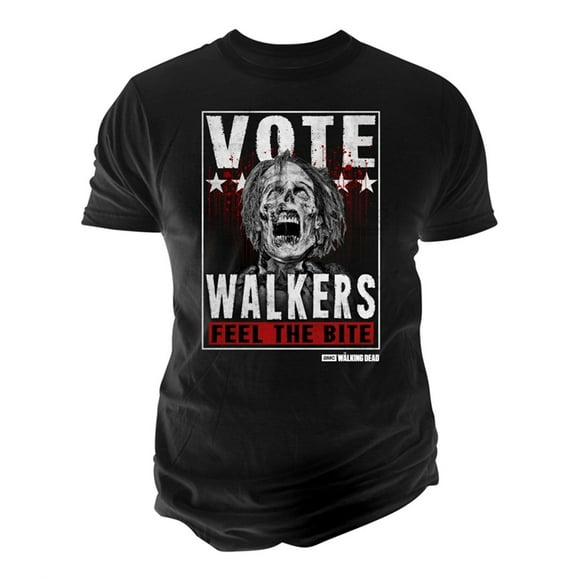 Changes Mens Vote Walkers Graphic T-Shirt, Black, Small