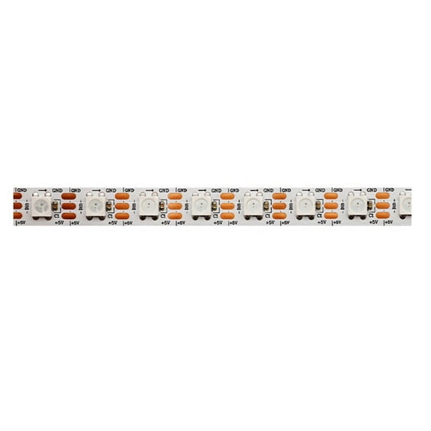 Tira de LED WS2812B de 5 M, 5 V, 74 Píxeles LED/M, Direccionable Individualmente, IP20, Resistente Al Agua, Cinta Flexible, Barra de Lámpara