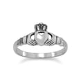 thumbnail image 1 of .925 Sterling Silver Small Claddagh Women's Ring, 1 of 1