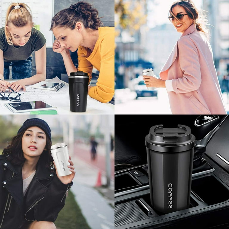 LEIDFOR Coffee Travel Mug, Tumbler with Leak Proof Lid, Double Wall Vacuum  Insulated Stainless Steel Travel