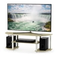 thumbnail image 4 of Furinno 11058 Turn-S-Tube Wide TV Entertainment Center, Cream Faux Marble/White, 4 of 5