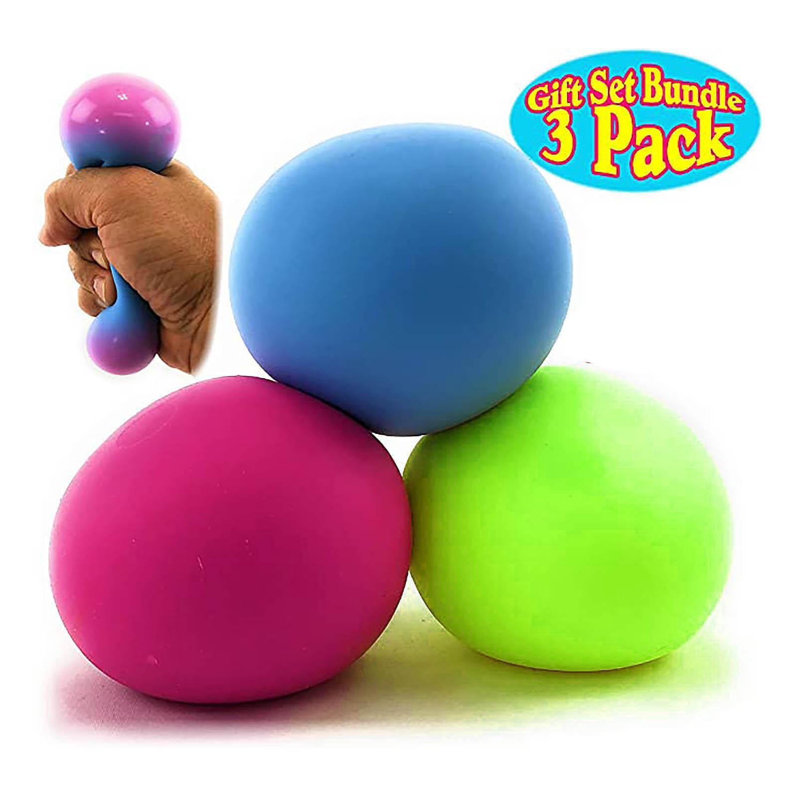 Slow Rise Stress Ball, Stress Ball Pack, Squeeze Balls, Sensory Toys, Relaxation Calming, Office Daily Use, Multicolored, Soft Surface, 3 Pc