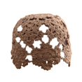 thumbnail image 2 of Harmtty Women Knitting Hat Hollow Crochet Flower Pattern Breathable Handcrafted Hat Outdoor Work Street Wear, 2 of 8