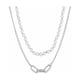 thumbnail image 1 of Collar De Cadena Y Perlas Hip Hop Moda Para Hombre Y Mujer Plata, 1 of 4