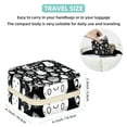 thumbnail image 5 of Black White Easter Travel Portable Square Jewelry Box Earring Necklace Bracelet Organizer Storage Display Case Holder Stand Box Display, 5 of 6