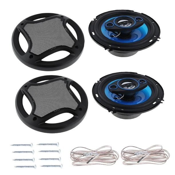 1 par de altavoces coaxiales, música, de rango completo universal, , a prueba de humedad, 130 W, bocina estéreo, tweeters de sonido,