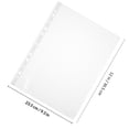 thumbnail image 2 of HEANUJJ 100Pcs Clear Binder Sheet Protectors Top Loading Plastic Sleeves with Pre Punched Holes for Office Use, 2 of 6