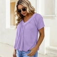 thumbnail image 6 of 2026 Womens Short Sleeve Tops Casual Summer Blouses Trendy, 6 of 6