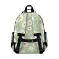 thumbnail image 2 of Daisy Pioneer Flower Green Pattern Cute School Backpack Bag for School with Padded Back and Adjustable Shoulder Straps 15.25"x11.5"x5.25", 2 of 4
