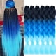thumbnail image 2 of Extensiones de cabello trenzado Jumbo ombré, fibra sintética de alta temperatura, 24 pulgadas, 1 unidad, 2 of 4