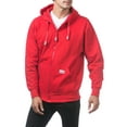thumbnail image 4 of Pro Club Men's Heavyweight Full Zip Fleece Hoodie, Red, X-Large, 4 of 6