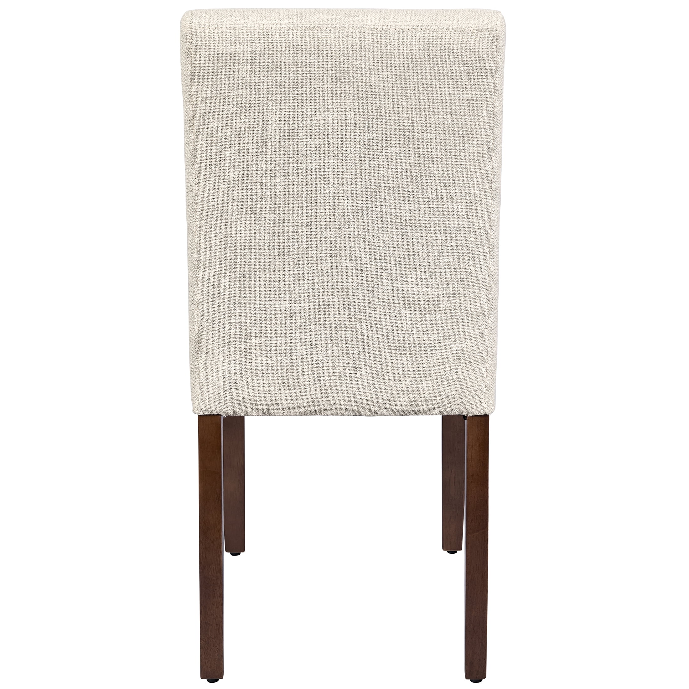 Better Homes & Gardens Canton Parsons Chair Set, Walnut, White, 2 Pack