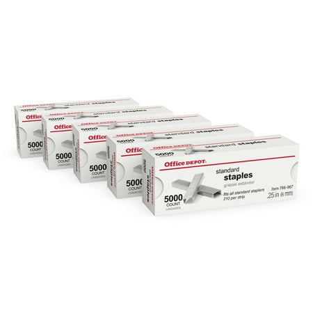 UPC: 0735854006518 | Office Depot Standard Staples  1/4in.  Pack Of 5 Boxes  2665