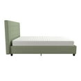 thumbnail image 6 of DHP Emily Upholstered Bed, Light Green Linen, Full Bed Frame, 6 of 23