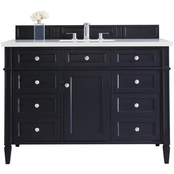 James Martin Vanities 650-V48-VBL-FEJP Brittany 48" Free Standing Single Basin Poplar Wood