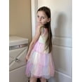 thumbnail image 6 of Oudiya Toddler Tutu Dress Little Girls Tulle Dresses Ruffle Tiered Swing Twirly Summer Sundress for Kids 2-6, 6 of 7