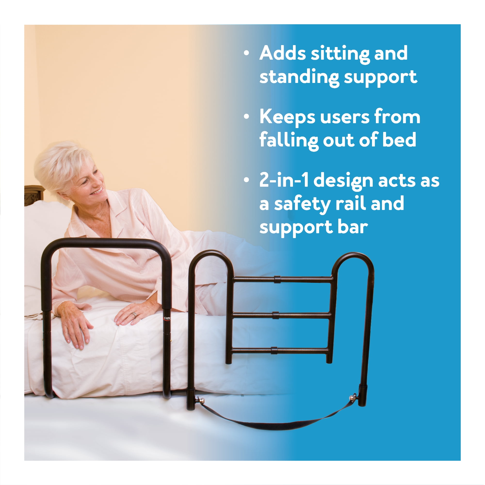 Buy Carex EasyUp 2in1 Bed Rails For Elderly, Bed Safety Rails for