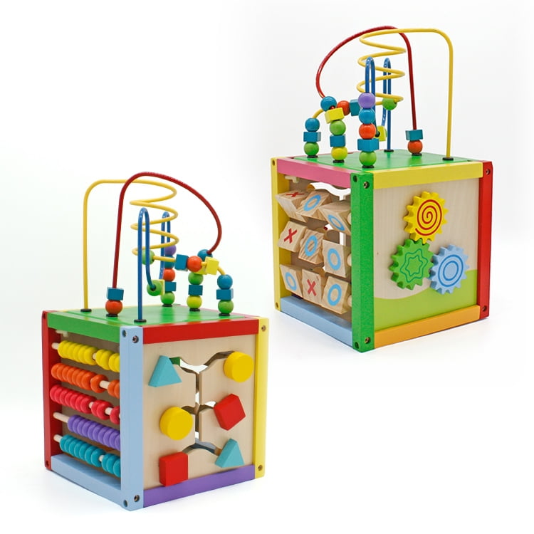 LiteBee Activity Cube 5 in 1 Multi-Purpose Educational Toy for Baby Toddler Kid Child Wooden Bead Maze Activity Center Learning Toys LiteBee Activity Cube 5 in 1 Multi-Purpose Educational Toy for Baby Toddler Kid Child Wooden Bead Maze Activity Center Learning Toys