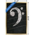 thumbnail image 3 of Bass Clef - Chalk Wall Poster, 22.375" x 34", Framed, 3 of 3