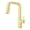 Brushed Gold, variant on Pfister GT529-VRVSDB Verve 1.8 GPM Single Hole Pull Down Kitchen Faucet - Spot Defense