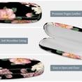 thumbnail image 5 of Fintie Hard Shell Eyeglasses Case, Portable Protective Glasses Cover Eyeglass Holder Box with Cleaning Cloth for Men Women, Black Flower Festival, 5 of 8