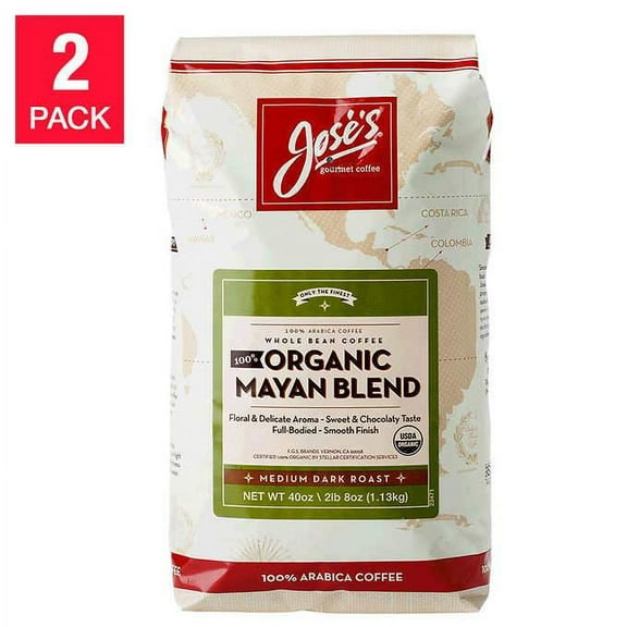 Jose’s 100% Organic Mayan Coffee 2.5 lb, 2-pack