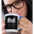thumbnail image 2 of 3dRose, Napoleon Bonaparte Never interrupt your enemy on black, 15oz Two-Tone Blue Mug, 2 of 7